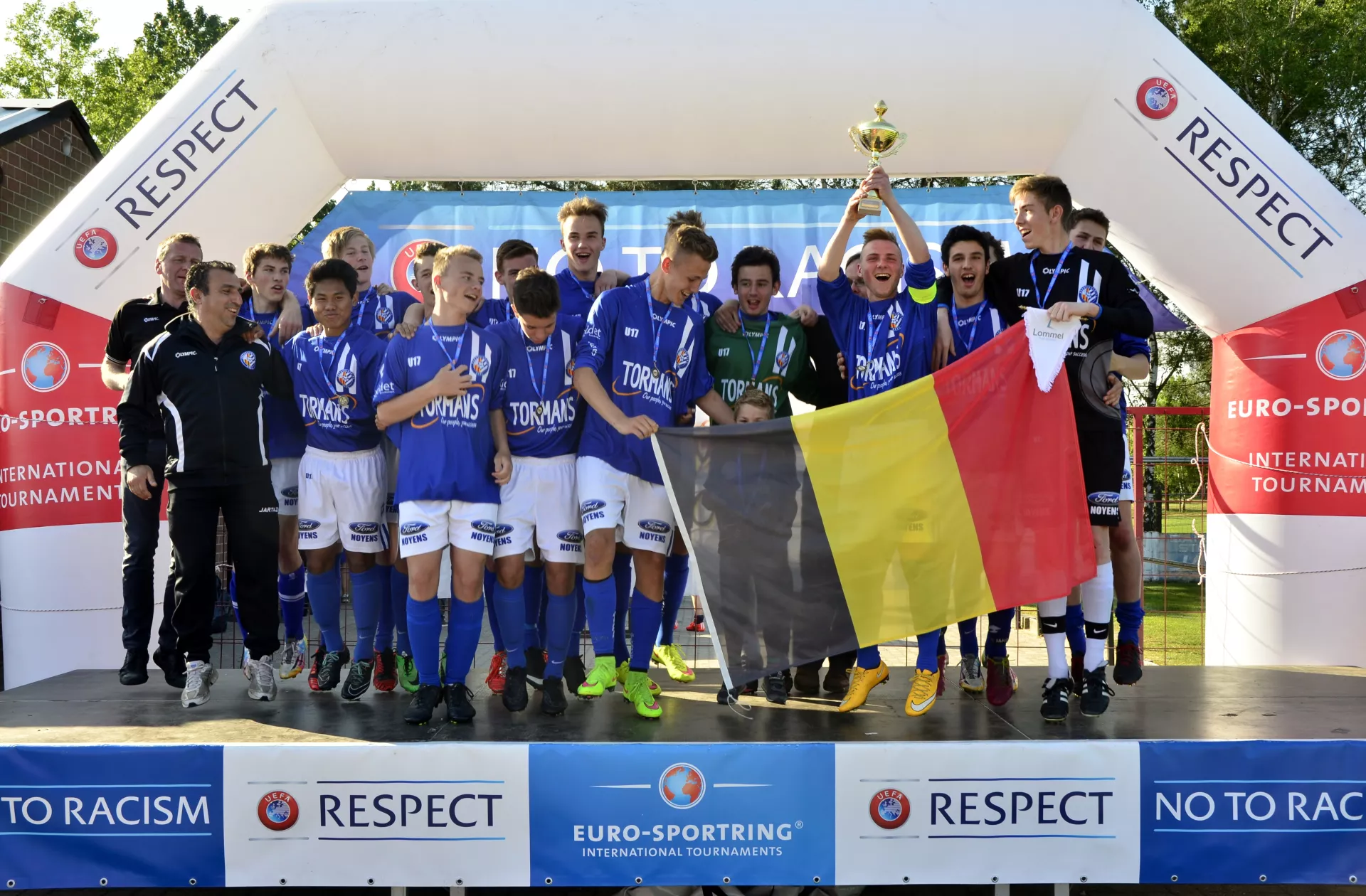 Prize giving ceremony in Belgium