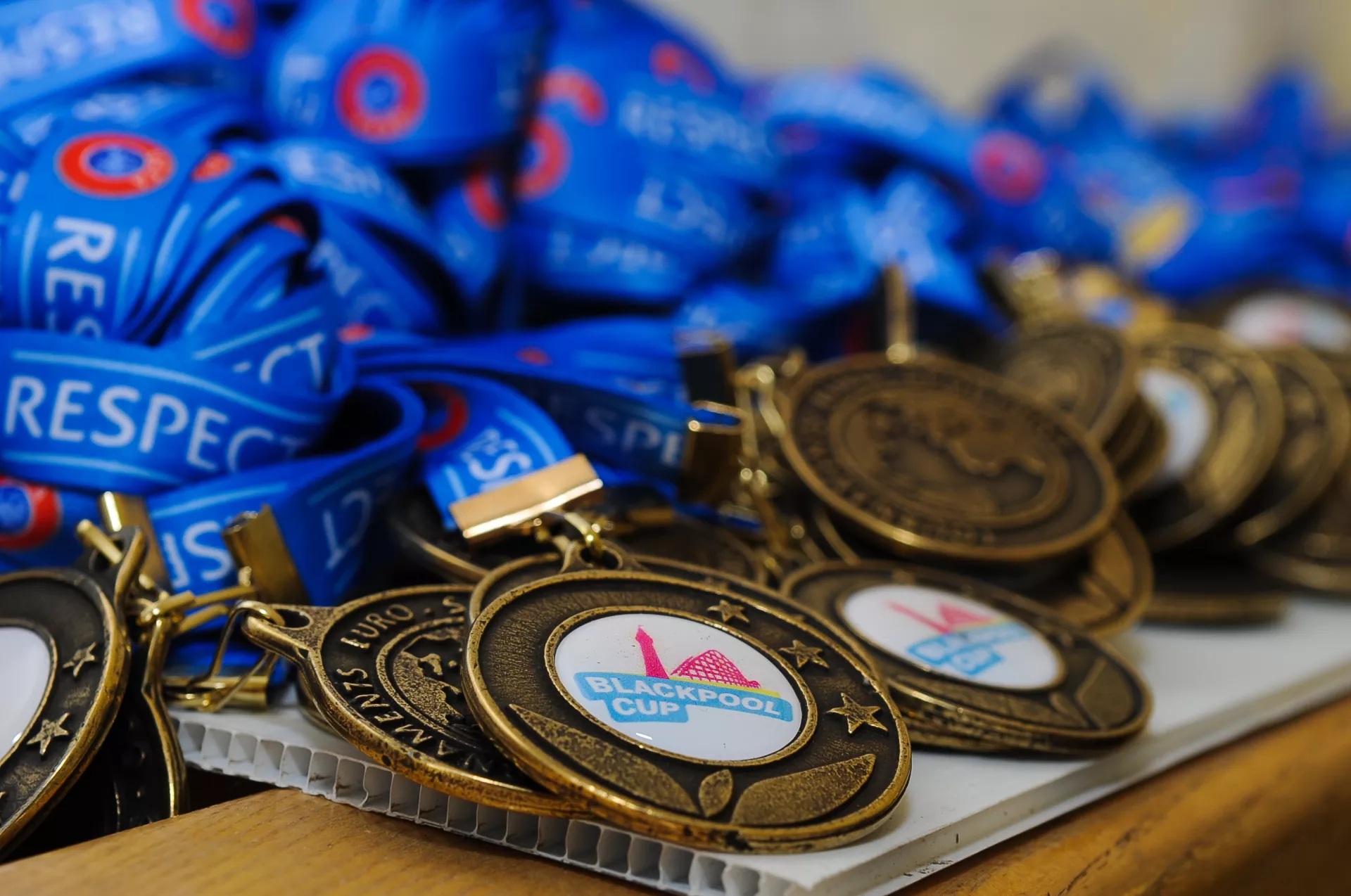 Medals for the participants of the Blackpool Cup