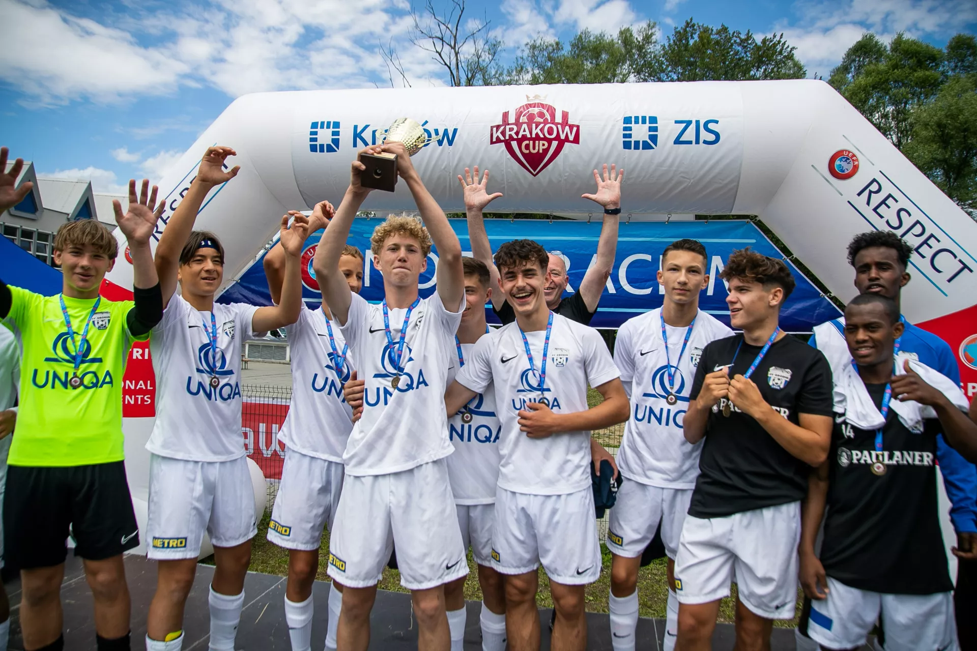 Prize giving ceremony at the Krakow City Cup